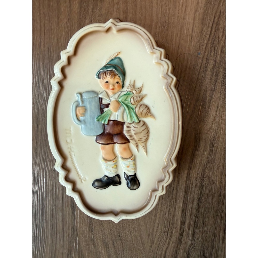 Goebel Hummel Ceramic Baking Mould Collection Wall Plaques Set of 2 Germany 1989